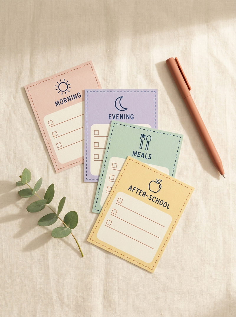 Kid Routine Cards — 24 Cards